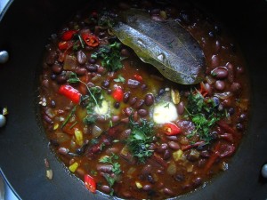 Cooked chirbire beans