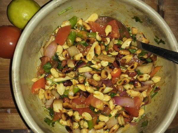 Spiced-up Peanut Salad (Badam Sandheko)