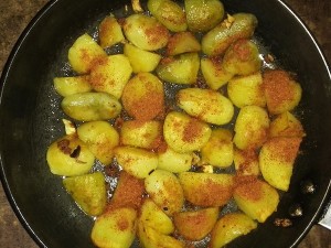 fried potatoes with timur choup