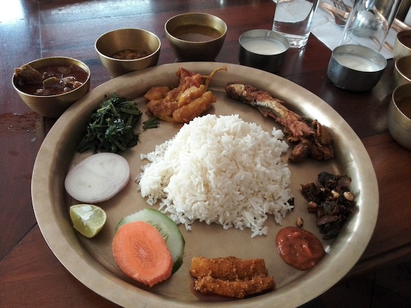 Gundruk ko achaar in Thakali Khana set (@Fewa Thakali Bhanchha Ghar, Pokhara)