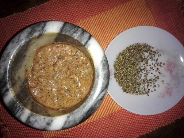 Bhang ra Golbheda ko Achaar (Hemp seed and Tomato Chutney)