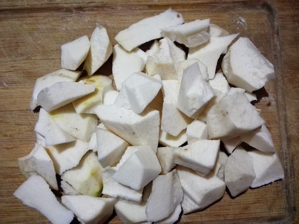 Diced taro