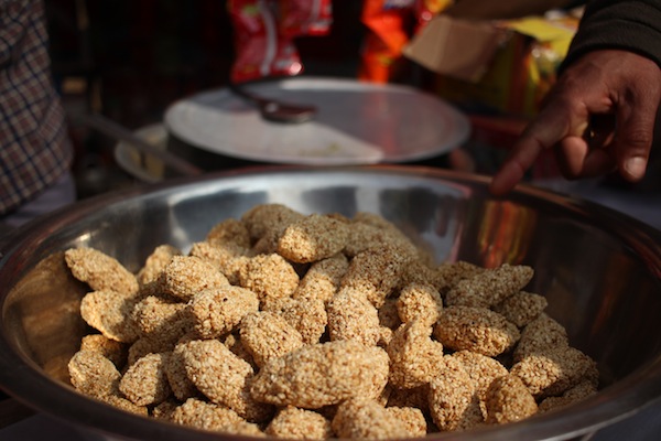 Tilauri: Delicacy for the festivals made from sesame seeds and molasses or jaggery. 