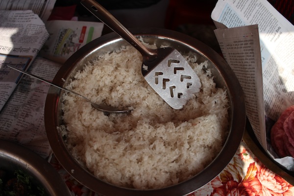 Chichar: Chichar is made from steaming Anadi rice- a traditional variety of sticky rice in Nepal grown in plains of western Nepal. It is a delicacy generally eaten during the festivals. Anadi rice is also used to make various other delicacies.