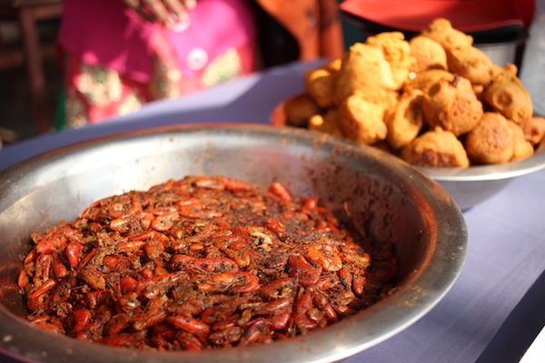 Jhingiya machhari: freshwater shrimp- another delicacy of Tharu community