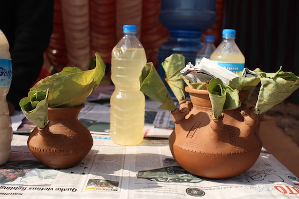 Aandik jhor/Jaar: Liquor made from locally available sticky rice variety (Anadi)