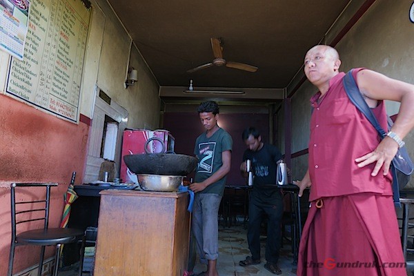 monk visits for muslim food