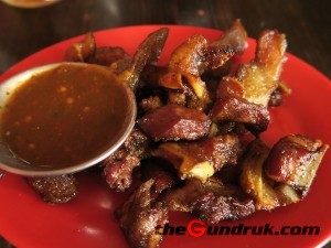 fried pork ear tongue