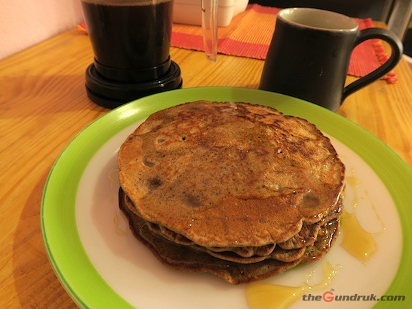 Buckwheat-Millet Pancake with Flaxseed