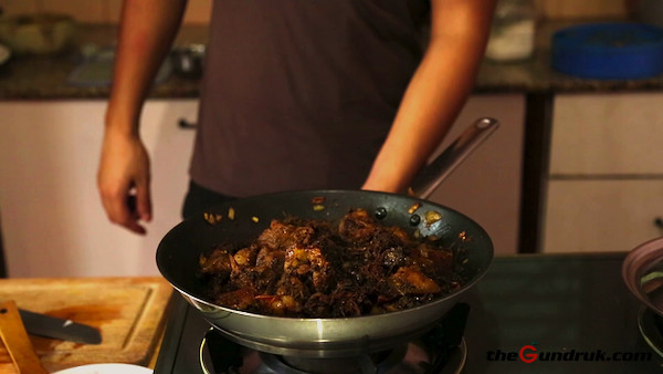 Making of Yangben Faksa – Nepali Ethnic Cuisine