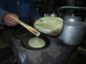 bitter buckwheat pancake in Ringmo, Dolpo