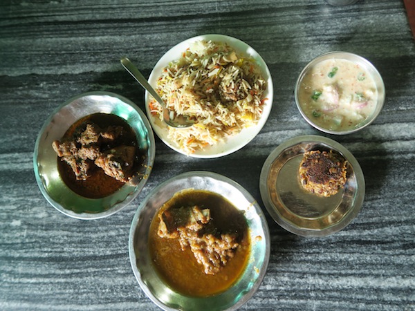 mutton biryani and other dishes