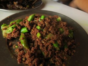 Minced meat with green beans